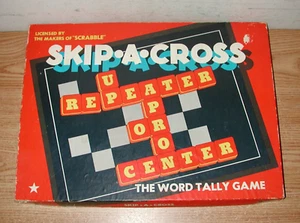 VINTAGE 1953 CADACO-ELLIS SKIP-A-CROSS WORD TALLY GAME, COMPLETE W/ ORIGINAL BOX - Picture 1 of 8