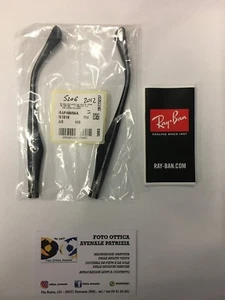 RAY BAN ASTE RICAMBIO RX 5206 COL. 2034 BLACK ON TRASPARENT ARMS NEW ORIGINAL - Foto 1 di 1