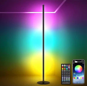 LED Corner Floor Lamp 122cm Tall RGB Floor Lamp Color Changing Corner Light - Picture 1 of 9