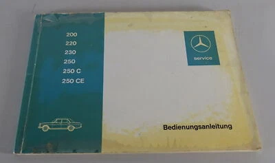 Manual de instrucciones Mercedes Benz /8 W114 + W115 200 220 230 250 + C / CE 09/1971 Foto 1 de 2