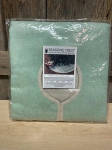 Farmhouse 55” Tree Skirt - Margot Mint Christmas Lace Coquette Cottagecore - Picture 1 of 7