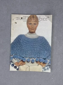 Coats & Clark’s Book No. 207 Shawls and Ponchos Crochet Knit Hairpin Lace - Picture 1 of 3
