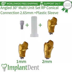 Set manicotto plastica RP esagonale attivo 30° protesi multi unità dentale 1.6 - Foto 1 di 6