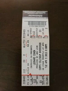 Leonard Cohen 2013, Hamilton Copps Coliseum Original Concert Ticket Stub - Picture 1 of 2