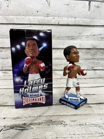 Larry Holmes Lehigh Valley Ironpigs MiLB SGA Stadium Giveaway Bobblehead W/Box Cover