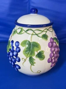 Vintage handbemalt für Nonni's Keksdose Dose groß 9" hoch mit Deckel - Bild 1 von 7