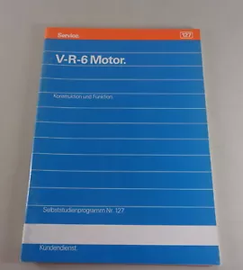 SSP 127 Programa De Autoestudio VW Passat B3 VR 6 VR6 Motor De Pie 1991 - Imagen 1 de 1