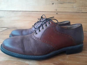 Johnston & Murphy Mens Sz 9.5 M Hollis XC4 Waterproof Oxford Brown Shoes 20-7063 - Picture 1 of 9