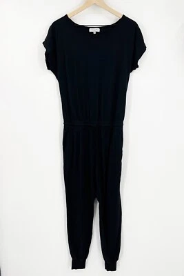 Mono Michael Stars Negro Cordón Estilo Jogger Informal Algodón Supima Pequeño Foto 1 de 4