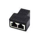 Rj45 Splitter Adapter 1 To 2 Ways Dual Female Port Cat5/Cat 6 Lan Ethernet Cable