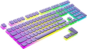 Ranked Pudding PBT Keycaps | 112 Double Shot Translucent ANSI US & ISO Layout | - Picture 1 of 12