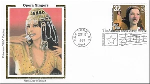 Famosa Cantante de Ópera Lilly Pons Música EE. UU. NY Colorano 3154 Seda FDC 1997 - Imagen 1 de 1