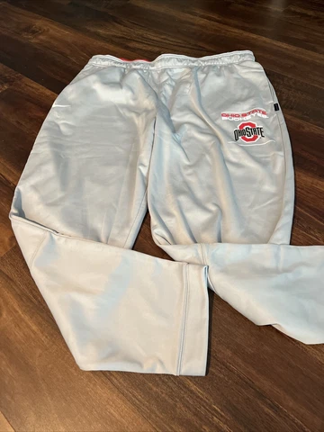New Nike Mens Ohio State Buckeyes Sweatpants  Shirt Size 4XL Gray Cover