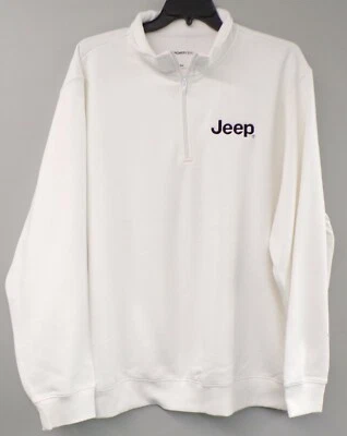 Jeep Hombres Peso Pesado Bordado 1/4 Cremallera Sudadera XS-4XL, LT-4XLT Nueva Foto 1 de 4