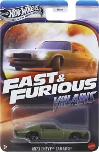 Hot Wheels 1973 Chevy Camaro Green Fast & Furious 1:64 Scale 3 Inch Diecast Car - Picture 1 of 3