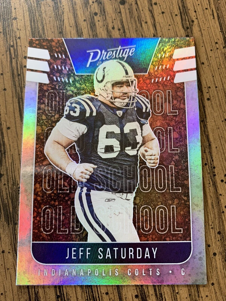 JEFF SATURDAY 2020 Panini Prestige OLD SCHOOL Foil SP Indianapolis Colts - Image 1 of 1