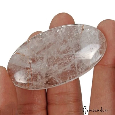 122.00 Ct Natural Untreated Rutile Oval Cabochon Loose Gems For Making Jewelry - Image 1 of 4
