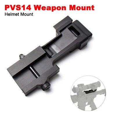 For PVS14 Metal Night Vision Goggles Rail Bracket J Arm Monocular NVG Mount - Image 1 of 4