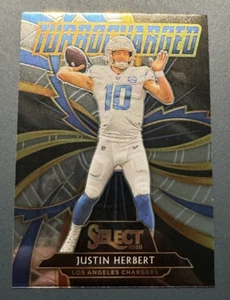 2020 Panini Select Turbocharged Justin Herbert #T24 Rookie RC Chargers - Picture 1 of 2