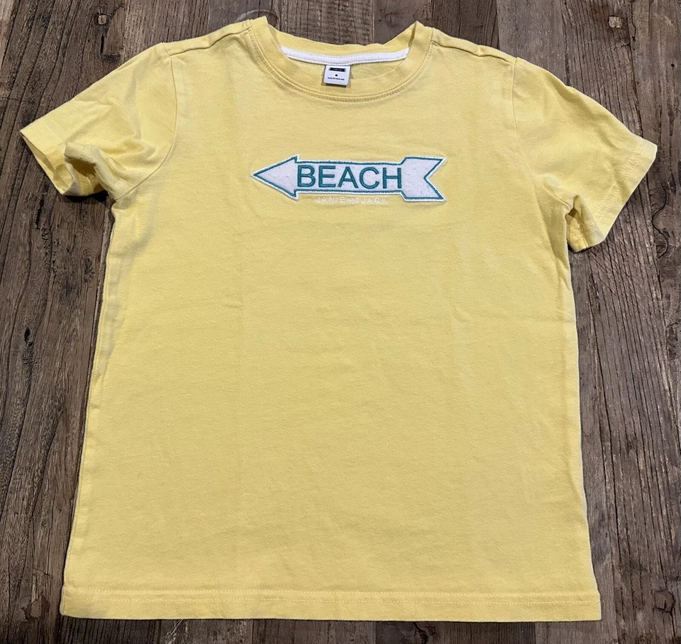 Camisa de playa amarilla Janie And Jack para niños talla 6 Foto 1 de 1