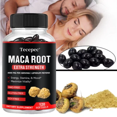 Gélules de racine de maca biologique | 4000 mg | Extrait de maca du Pérou - Image 1 of 4