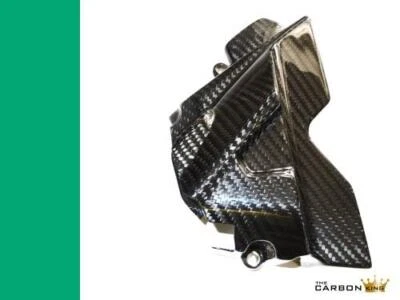CUBIERTA PIÑÓN DE CARBONO TRIUMPH TIGER 800 EN SARGA BRILLO TEJIDO FIBRA Foto 1 de 4