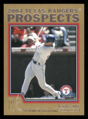 2004 Topps Traded Gold #T108 Laynce Nix PROS /2004 - Image 1 of 2
