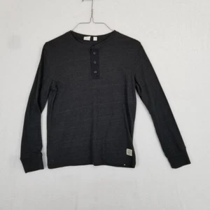 GAP FOR KIDS, Youth Top, Size L (10), Three Button Long Sleeve Tee, Black - Picture 1 of 9