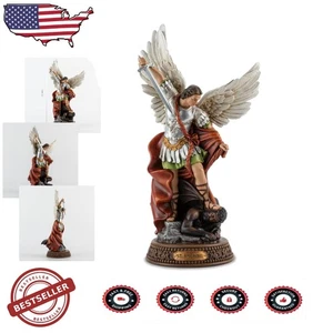 12" Erzengel Michael Figur - bemaltes Resin, Symbol des Schutzes - Bild 1 von 11
