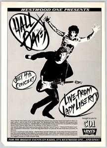 Pubblicità rivista vintage 8"X11" HALL & OATES LIVE FROM LADY LIBERTY 1985 anni 80 KAH-2 - Foto 1 di 1