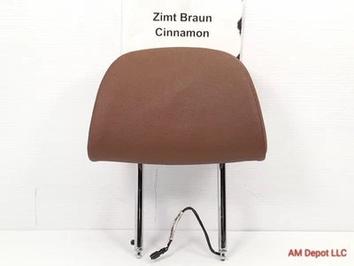 2011 BMW 535i 528i 550i M5 F10 Front Seat Active Headrest Zimt Braun Cinnamon - Image 1 of 4