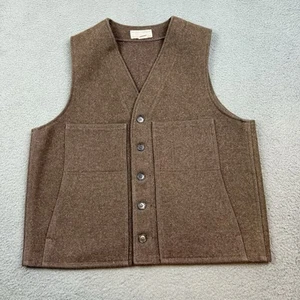 Filson Mackinaw Wool Vest Mens 42 XL Brown Hunting Button Front Style 20 Western - Picture 1 of 7