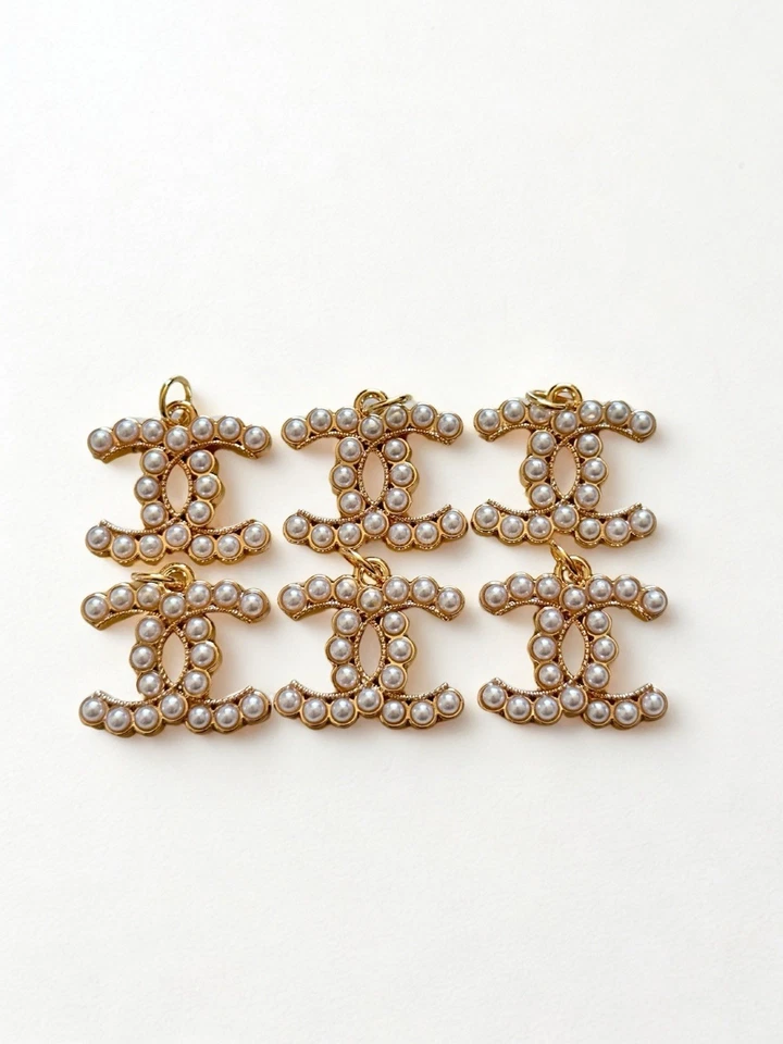 6 Pc Bundle Chanel vintage Button zipper Pull - Image 1 of 2