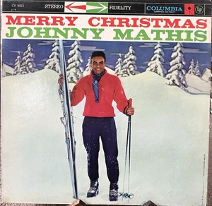 Johnny Mathis - Merry Christmas LP Columbia PC 8021 1985 Pressing  VG+ - Picture 1 of 4