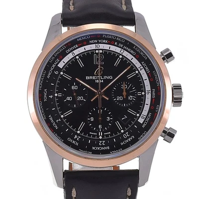 Cronógrafo Breitling Transocean UB0510 K18PGBezel automático para hombre G#142073 Foto 1 de 4