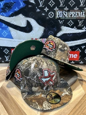 New Era Unreleased Sample Cattle Real Tree Houston Astros Camo Fitted 7 1/2 Rare - Image 1 of 4