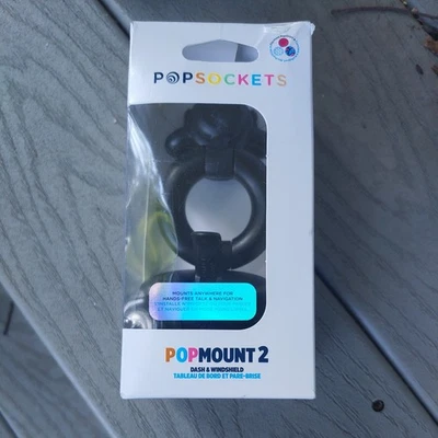 PopSockets - PopMount 2 mesa carro painel e suporte para pára-brisa - Preto NOVO!! - Imagem 1 de 3