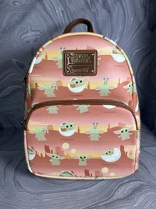 Loungefly Disney Star Wars Mandalorian The Child Baby Yoda Mini Backpack NEW - Picture 1 of 6
