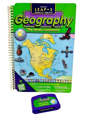 LeapFrog Leap 3 Geography The Seven Continents Book & Cartridge Age 8-10 - Image 1 of 4