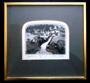 Graham Clarke Firmado/Ltd 100 - 'Hoppers Hurst' - Grabado Tintado - Enmarcado/Esmaltado - Imagen 1 de 5