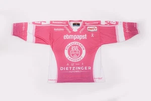 SCHWARZ T. 95 Trikot GameIssued Pink in the Rink 2025 EV Landshut DEL2 EVL - Bild 1 von 1