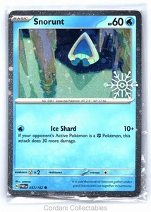 Snorunt 037/182 - Paradox Rift - Stamped Holiday Pokemon Card - Sealed - Picture 1 of 2