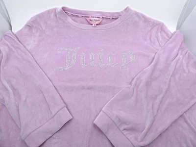 Juicy Couture Sleepwear Velour Rhinestone "Juicy" Logo Lavender Sz XL - Y2K - Image 1 of 4