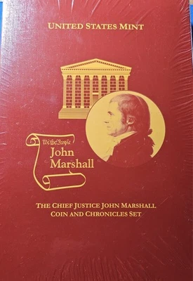 2005-P John Marshall Coin and Chronicles Set 90% Silver Dollar OGP COA Sealed - Image 1 of 2