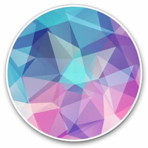 2 x Vinyl Stickers 30cm - Pink Blue Abstract Shapes Cool Gift #3828 - Afbeelding 1 van 9