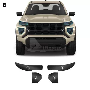 Headlights Precut Paint Protection Film Blacken PPF TPU For GMC Canyon 2023-2024 - Picture 1 of 9