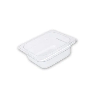 3x Bain Marie Tray / Clear Polycarbonate Food Pan Gastronorm 1/6 Size 65mm Deep - Picture 1 of 1
