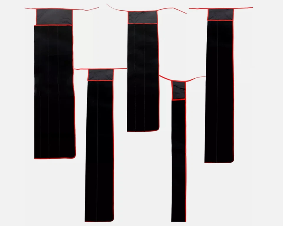 Bolsa protetora de vara de pesca flanela bolsa de transporte manga vara de pesca espessa - Imagem 1 de 4