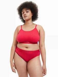 NUEVO CON ETIQUETAS Calvin Klein MUJER (1X-GRANDE) BIKINI ICONO EN RELIEVE 7056-600 - Imagen 1 de 5