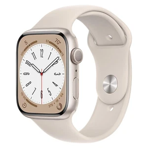 Apple Watch Series 8 Aluminum 45mm - GPS + Cellular - Polarstern - Hervorragend - Zdjęcie 1 z 1